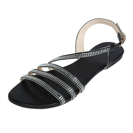 

Sngxgn Women s Sandal - Lightweight Recovery Footwear - Reduces Stress on Feet Joints Easy Spirit Sandals For Women Black 6.5