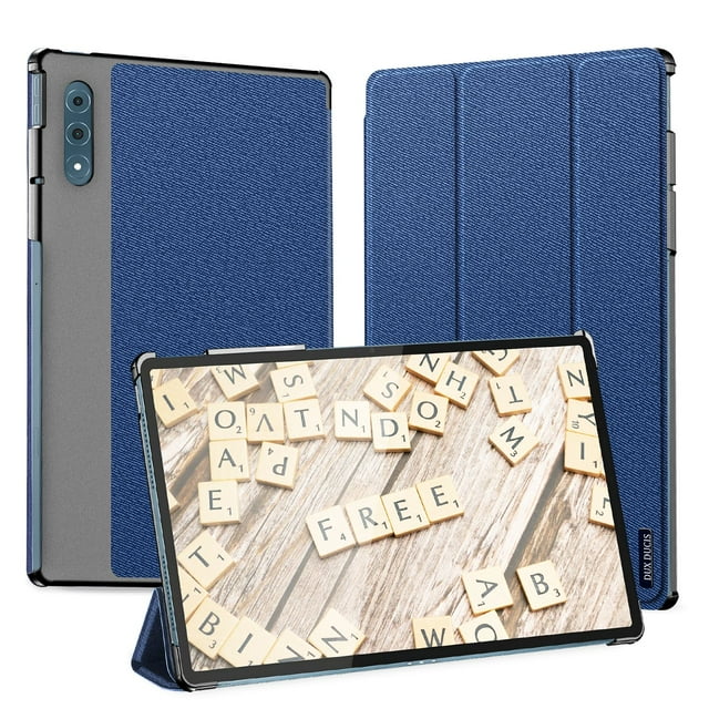 Tablet Case for DUX DUCIS Lenovo Yoga Tab Plus 12.7 Smart PU Leather Cover with Pencil Holder