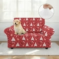 thumbnail image 4 of XYZCANDO Christmas Theme Couch slipcover for 1 Cushion Stretch Club Chair slipcover Washable Furniture Cover Cute Cover for Sofa, 4 of 6