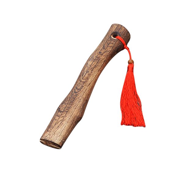 Lksixu Wooden Axe Handle Spare Axe Handle Red Rope Luck Axe Handle Kitchen Gadgets