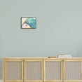 thumbnail image 2 of Stupell Industries Smiling Manatee Aquatic Wildlife Fish Rainbow Pattern Painting Black Framed Art Print Wall Art, Design by Steve Vanderbosh, 2 of 7