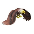 thumbnail image 4 of Figura de águila simulada, modelo de animal, pájaro, decoración, textura realista, águila L Marrón, 4 of 9