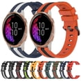 thumbnail image 3 of For Garmin Venu 20mm Vertical Two-Colour Silicone Watch Band, 3 of 4