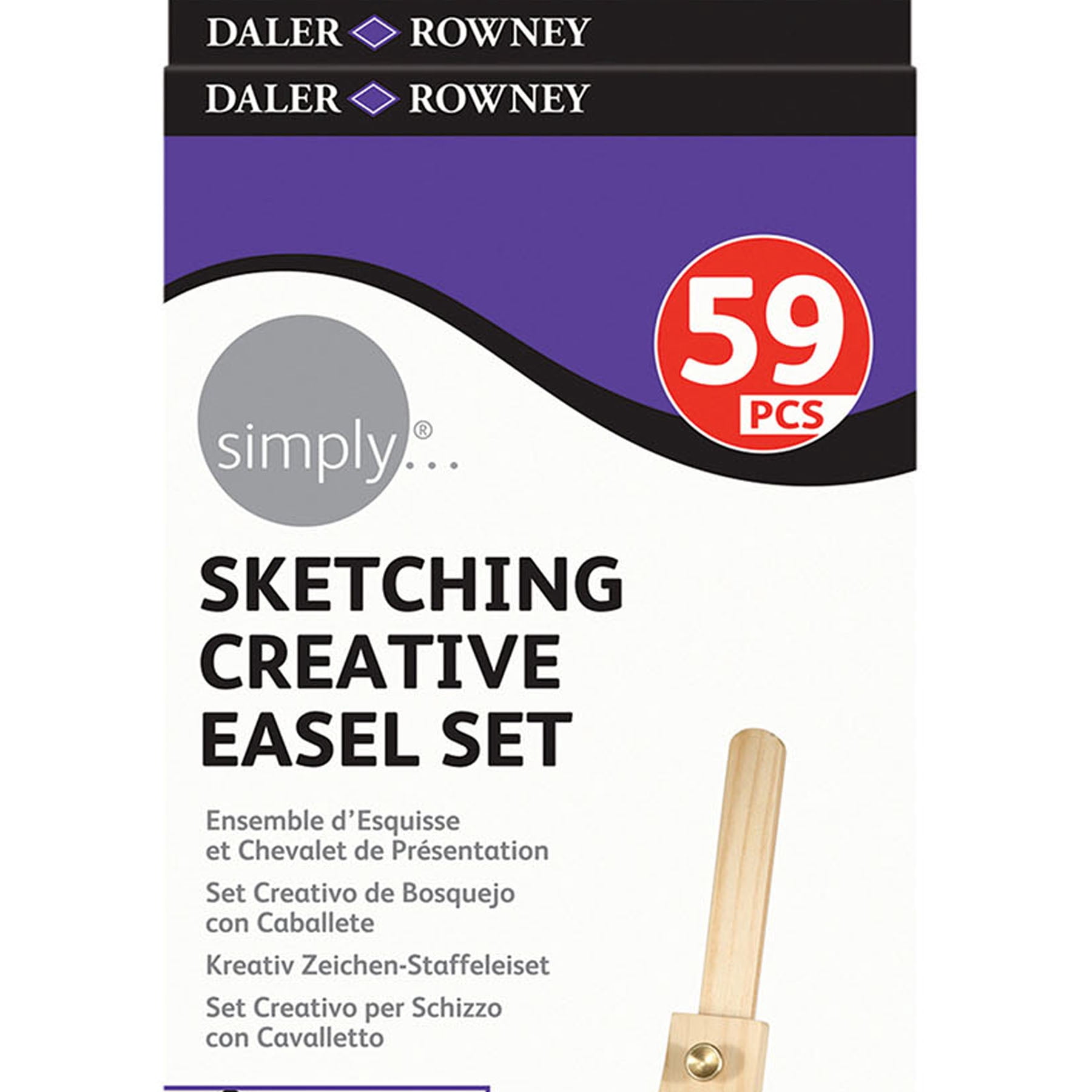 Daler-Rowney Simply Sketching Mini Table Easel Set, 1 Each