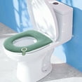 thumbnail image 4 of YgkuHd Toilet Seat Cushion, Household Toilet Seat Cushion Universal Use Knitted Toilet Seat Cover Summer Season Washable Toilet Seat Cushion O Shape Washable D Shapetoilet Seat Cushion (Green), 4 of 9