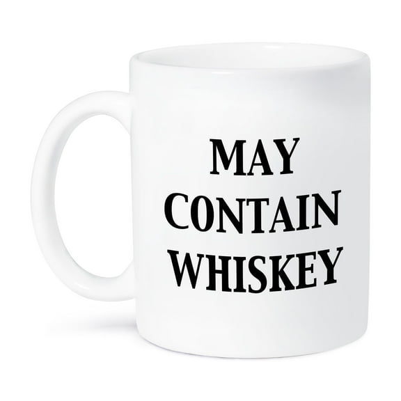 3dRose, May Contain Whiskey, 11oz Mug
