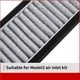 thumbnail image 4 of Filtro De Entrada De Aire Interno Para Tesla Model 3 2021 Protección De Entrada De Aire De Carbón Activado Filtro De Protección De Entrada De Aire Sistema De Aire Acondicionado Protector Filtro De Scienceny VI003713-00, 4 of 6