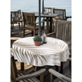 thumbnail image 2 of Outdoor Tablecloths with Umbrella Hole & Zipper, Tropical Palm Leaves Round Tablecloth 54 Inch, Summer Natural Botanical Beige Brown Waterproof Table Cloth, Patio/Pool/Picnic Table Covers, 2 of 8