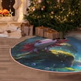 thumbnail image 5 of Sikiie Pond Cute Axolotl Nativity Christmas Tree Skirt, Jesus Christian Winter Holiday Tree Mat Decoration(30-48IN), 5 of 6
