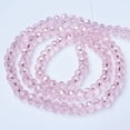 thumbnail image 2 of Electroplate Glass Beads Strands AB Color Plated Faceted Rondelle Pink 2.3~2.7x2mm Hole: 0.4mm about 150~155pcs/strand 32~33cm, 2 of 2