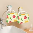 thumbnail image 6 of Fruit Pattern Dish Towels 6 Pack Kitchen Cleaning Dish Cloths Absorbent Reuseable Cleaning Cloths 11'' x 11'', 6 of 9