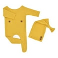 thumbnail image 1 of EDFBUYKRS Baby Photography Prop Footed Romper Button Overalls Hat Set, 1 of 4
