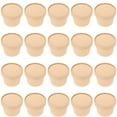 thumbnail image 1 of 20pcs Bowls de papel de kraft desechables para llevar Tazones de embalaje para llevar Tazones de sopa portátiles, 1 of 5