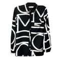 thumbnail image 3 of Mode Décontractée Aguichant Patchwork Imprimé Chemise à Manches Longues Blouse, 3 of 6