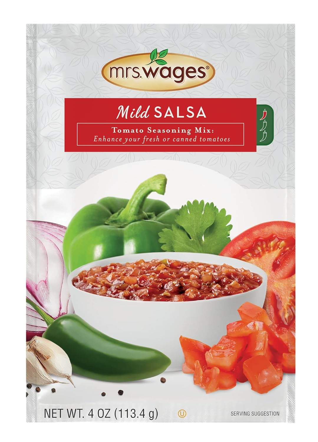 salsaページ Mrs. Wages 4 oz Mild Salsa Tomato Mix, Easy-to-Create with