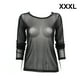 thumbnail image 5 of Camisa de la base de la mujer de manga larga de manga larga Tops transparentes Tops Ropa Poliéster Femenino Camiseta con Encanto Club de fiesta Otoño XXXL kenally AP008918-06, 5 of 7