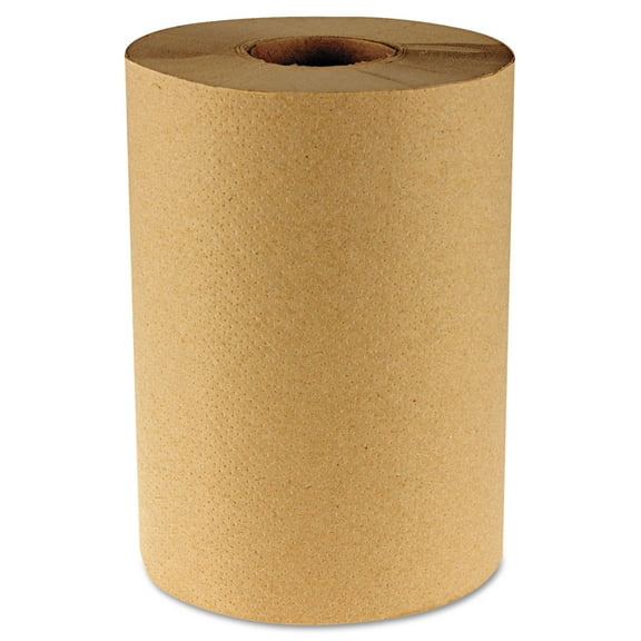 Hardwound Paper Towels, 8" X 350ft, 1-Ply Natural, 12 Rolls/carton | Bundle of 5 Cartons