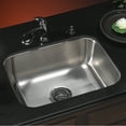 thumbnail image 2 of Houzer Medallion Classic 23 in Stainless Steel Undermount 9 in Deep Single Bowl Kitchen Sink with Strainer - MS-2309-1, 2 of 6