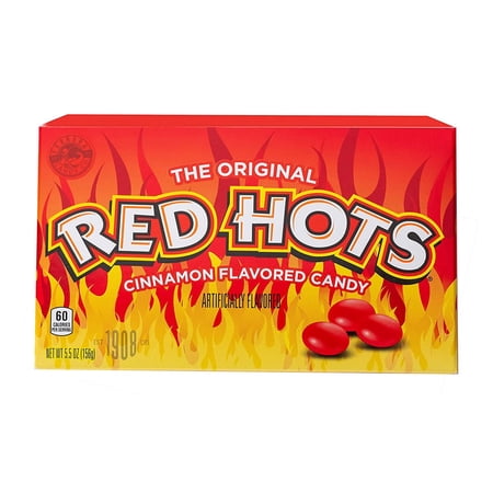 Red Hots Cinnamon Candy 5.5 Ounce Box Pack of 12