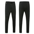 thumbnail image 2 of dwsnxt USB-Powered Heated Pants with 3 Heating Areas - Fleece-Lined, Lightweight & Versatile for Outdoor Winter Activities (Battery Pack Not Included) Black, 2 of 7