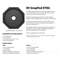 SnapPad Xtra RV Leveling Jack Pad, 9 Inch Round for Travel Trailer (6 ...