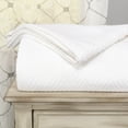 thumbnail image 5 of Zig-Zag Cotton Blanket White - Full/Queen, 5 of 5