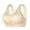 Beige, variant on 2 Pack Womens Bras Ice Silk Seamless Gathers Together Without Steel Ring Wipe Lace Underwear Chest Wrap Sports Vest Bras