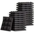 thumbnail image 4 of FStop Labs Foam Panels - Pyramid Studio Tiles - 2"x12"x12" (24 Pack, Black) – Great for Independence Day Decor or July 4th Decorations, 4 of 5