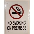 thumbnail image 2 of NO Smoking ON Premises Sign (White, 7x10), 2 of 4