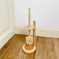 thumbnail image 7 of 2X Wood Toilet Brush and Holder Set, Wood Toilet Bowl Cleaner Brush for Bathroom, Toilet Scrubber with Stand, 7 of 7