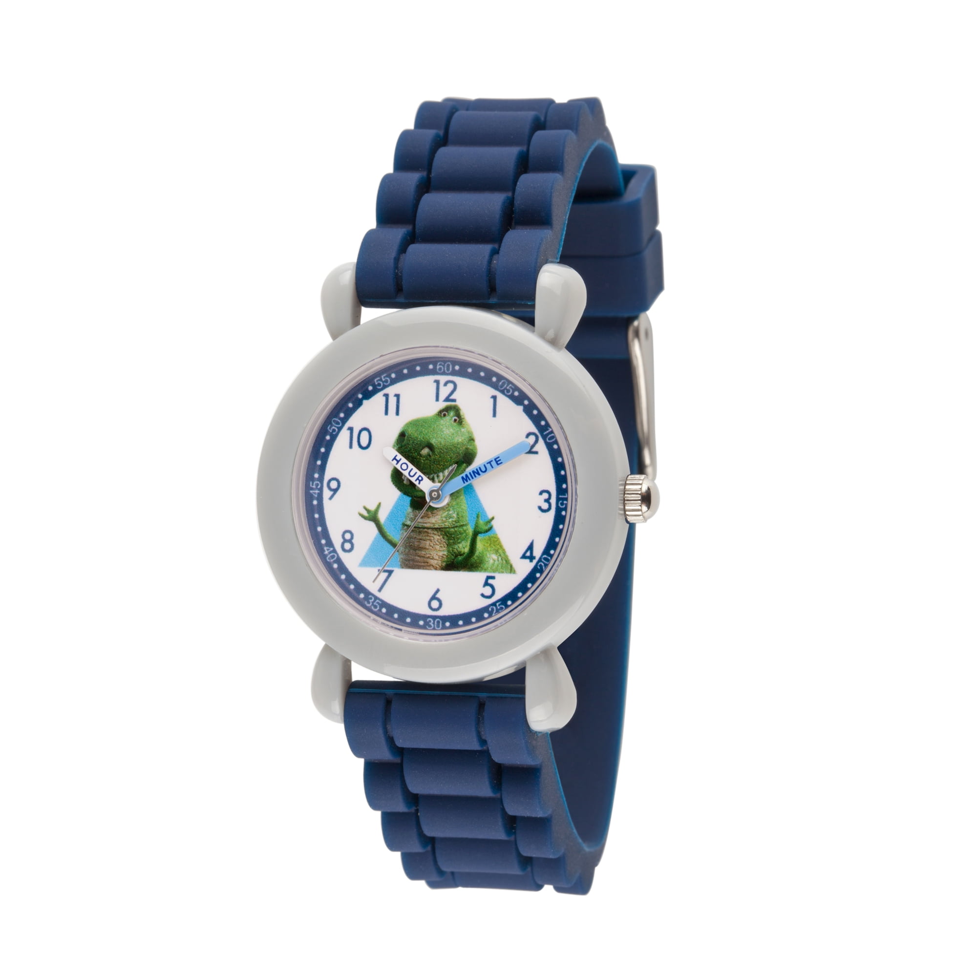 Disney Toy Story 4 Rex Boys' Grey Plastic Watch, 1-Pack
