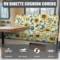 thumbnail image 3 of XYZCANDO Sunflower Camper Cushion Slipcover Non-Slip, Suitable for RV Loveseat, RV Booth Seat Covers, for Booth Seats RV Dinette Seat, 3 of 7