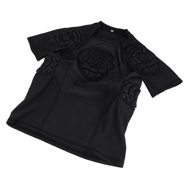 Men Padded Compression Shirt, Football Rib Protectors Football Pads Chest Protector Padded Shirt, Protective Gear for Football Baseball Basketball