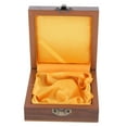 thumbnail image 3 of 1 caja de madera para collares de boda, embalaje de joyas, caja de regalo, vitrina de exhibición Amarillo, 3 of 9