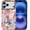 -Sea Turtle Bow Sun, variant on Case for iPhone 17 Pro Max, Bright Checkered Flowers Exquisitely Pattern Double Protective Phone Cover Cases Soft Silicone for iPhone 17 Pro Max