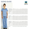 thumbnail image 5 of Maevn Eon Women's V-Neck Pocket Top & Full Elastic Zipper Pocket Cargo Pant Scrub Set, 5 of 5
