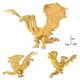 thumbnail image 2 of Ghidorah Gold 3-Headed Dragon Ghidorah PVC Golden Dragon Action Figure Collection Toy, 2 of 5