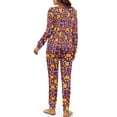 thumbnail image 5 of HELLHERO Thanksgiving Pjs Set for Women Pumpkin Dog Paw Printed Pajama Long Sleeve Sleepwear Soft Loungewear with Pockets, XL, 5 of 5