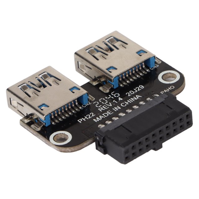 Convertidor USB, adaptador USB de 20 pines a adaptador USB Accesorios de computadora Estética elegante