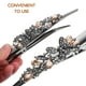 thumbnail image 5 of Pinza para el pelo de cocodrilo con diamantes de imitación y mariposa para mujer, pinza para el pelo para cabello grueso, 5 of 8