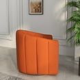thumbnail image 5 of SEYNAR Mid Century Pumpkin-Designed Swivel Cuddle Barrel Sofa Chairs,360 Degree Swivel Armchairs for Living Room, 5 of 10