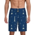 thumbnail image 1 of Fotbe Lighthouses and Anchors Pantalones Cortos de Pijama para Hombre, Ropa de Dormir, Pantalones de Pijama Cortos para Hombre-X-Large, 1 of 6