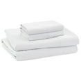 thumbnail image 4 of Amrapur Overseas 4-Piece Bright Solid Microfiber Adult Sheet Set, White, King, 4 of 4