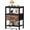 Black&Rust, variant on JIOABL 2 Drawer Nightstand with USB & Type-C Charging, Fabric Drawers, Metal Frame, Black