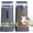 Dark Gray, variant on Automatic Cat Feeder and Cat Water Dispenser Set with Stainless Steel Bowls Gravity Dog Feeder for Small Medium Big Dog Pets Puppy Kitten, 3.8L x 2