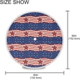 thumbnail image 3 of Coolnut 60" Patriotic Star Round Tablecloth, Waterproof Spillproof Polyester Fabric Table Cover with Zipper Umbrella Hole for Outdoor Patio Garden Dining Party, 3 of 7