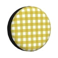 thumbnail image 2 of Balery Yellow Checkboard Tire Covers - Tough Tire Wheel Protector for Truck, SUV, Trailer, Camper, RV -15 inch, 2 of 8