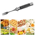 thumbnail image 1 of Fourche de Camping Portable, Fourche de Camping à Ressort Pliable avec Bouton, Outil Multifonctionnel pour Randonnée, Camping, 1 of 8