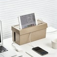 thumbnail image 1 of Yunuuuoa Cable Management Box Cord Organizer for Desk Power Strip Cover to Hide Wires and Chargers Surge Protector USB Hub Storage Solution for Home Office Desk TV Computer, 1 of 6