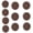 coffee, variant on Strong Sewing Button for Jackets Purses Projects Hide Closures Long Time Use Metal